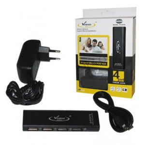 هاب 4 پورت USB 2.0 +آداپتور ونوس PV-H193