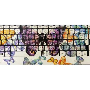 برچسب حروف فارسی فانتزی طرح پروانه کد 150