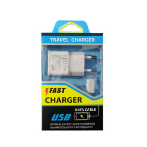 شارژر سامسونگ + کابل پک آبی