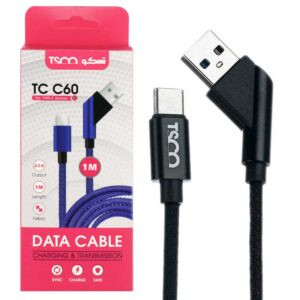 کابل شارژ Type-c تسکو TSCO TC C60 مشکی