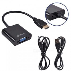 تبدیل HDMI To VGA + Audio + Power دی نت  D-NET