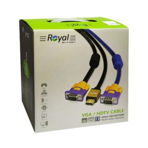 کابل 10 متری VGA 3+9 رویال ROYAL