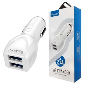 شارژر فندکی 2 پورت همراه کابل MicroUSB وریتی VERITY C-1115