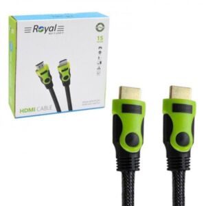 کابل 15 متری HDMI کنفی رویال Royal پک کارتنی