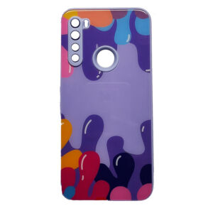 قاب طرح دار پشت گلسی محافظ لنزدار شیائومی Xiaomi Redmi Note 8 کد 5