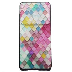 قاب طرح دار لوزی محافظ لنز دار کشویی سامسونگ SAMSUNG Galaxy A72 کد1