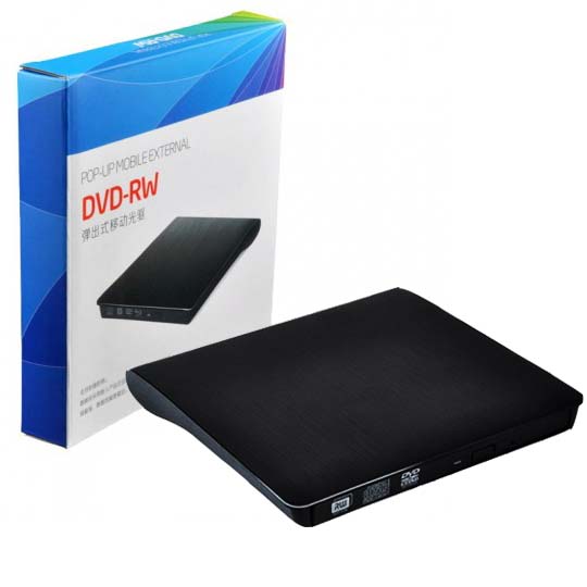 باکس دی وی دی رایتر لپ تاپ باریک RW-DVD USB3.0 9.5mm