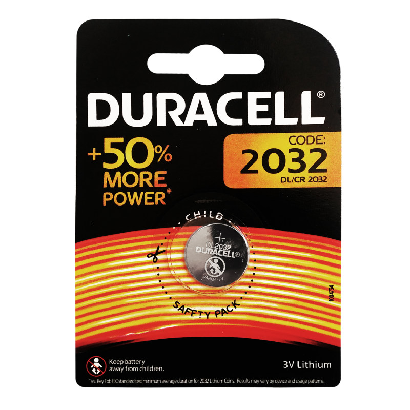 باتری سکه ای 2032 دوراسل DURACELL کارتی