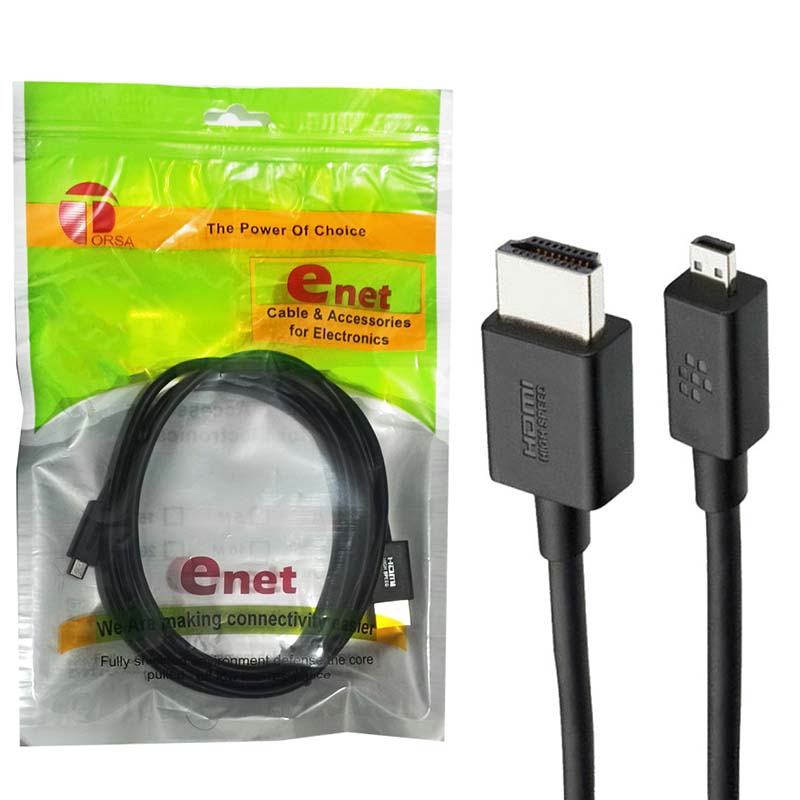 کابل تبدیل 1.5 متری MicroHDMI to HDMI ای نت Enet