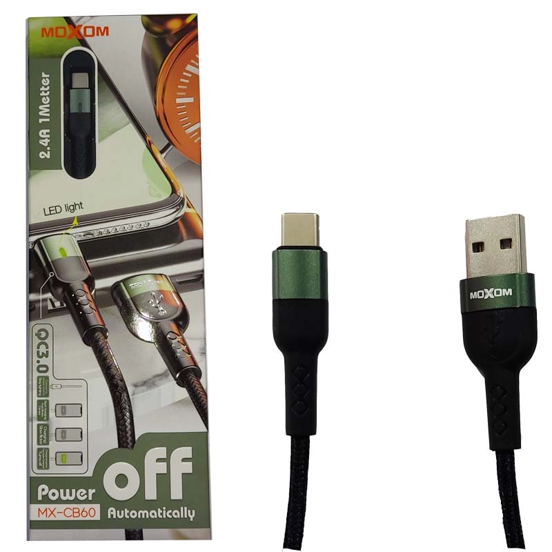 کابل شارژر Type-C موکسوم MOXOM CB-60