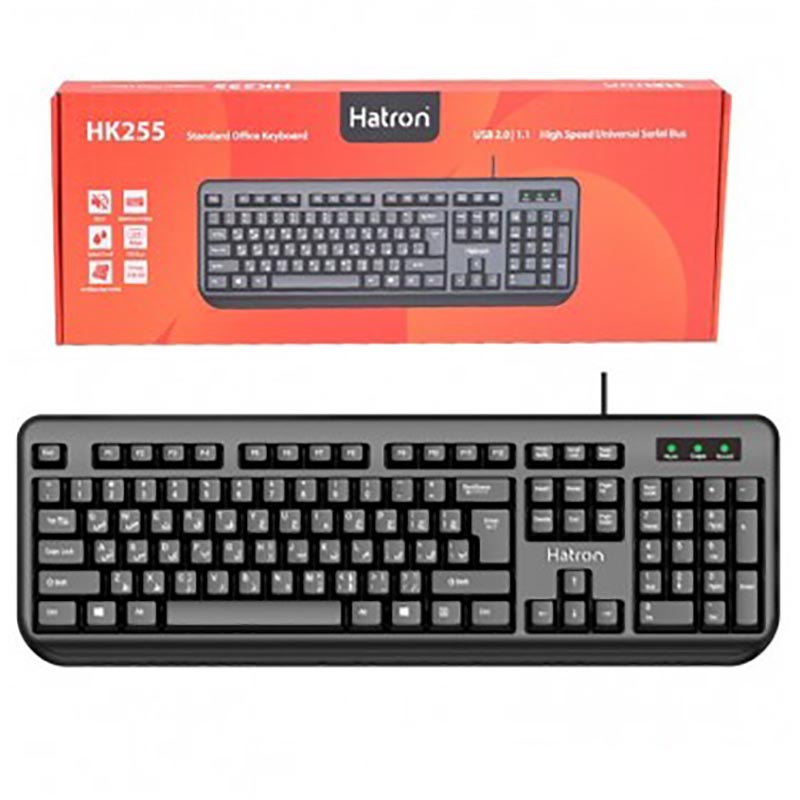 کیبورد سیمی هترون Hatron HK255