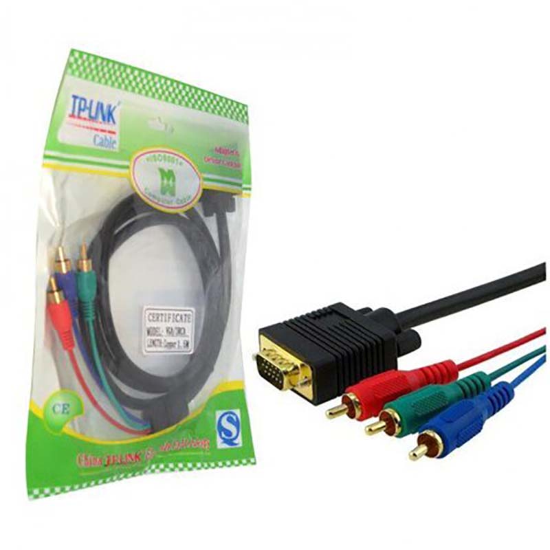 کابل تبدیل 1.5 متری VGA TO AV تی پی لینک TP-Link