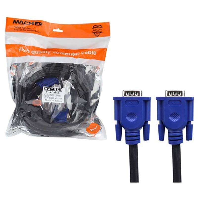 کابل 10 متری VGA 3+4 مچر Macher MR-104