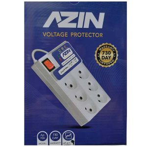 محافظ برق 6 خانه کلید دار صوتی تصویری کامپیوتر 3 متری آذین Azin AP706