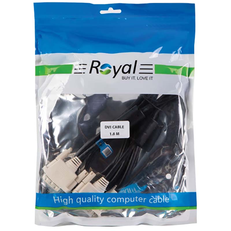 کابل 1.8 متری 1+18 DVI TO DVI رویال Royal