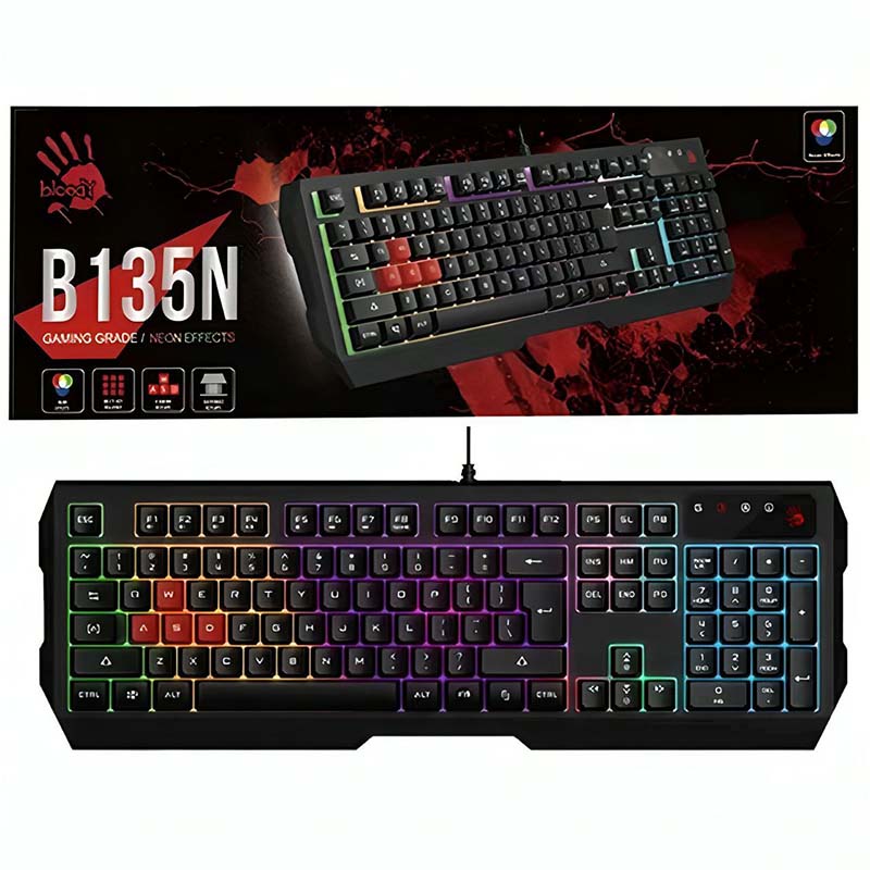 کیبورد گیمینگ ایفورتک بلادی A4TECH Bloody B135N