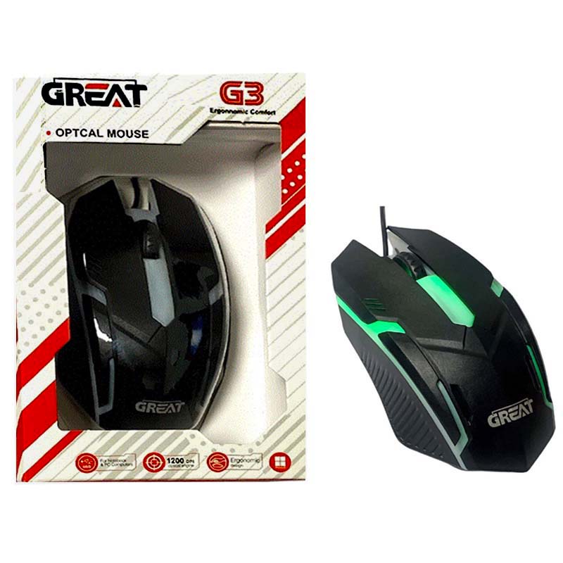 ماوس گیمینگ گریت Great GR-M340