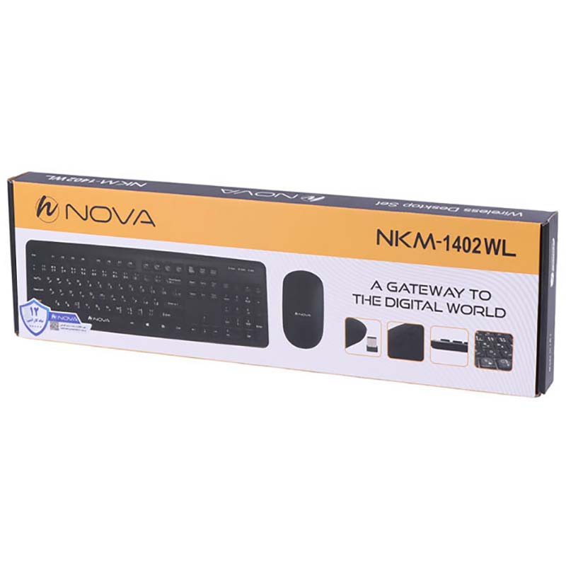 کیبورد و ماوس بی سیم نوا Nova NKM-1402WL