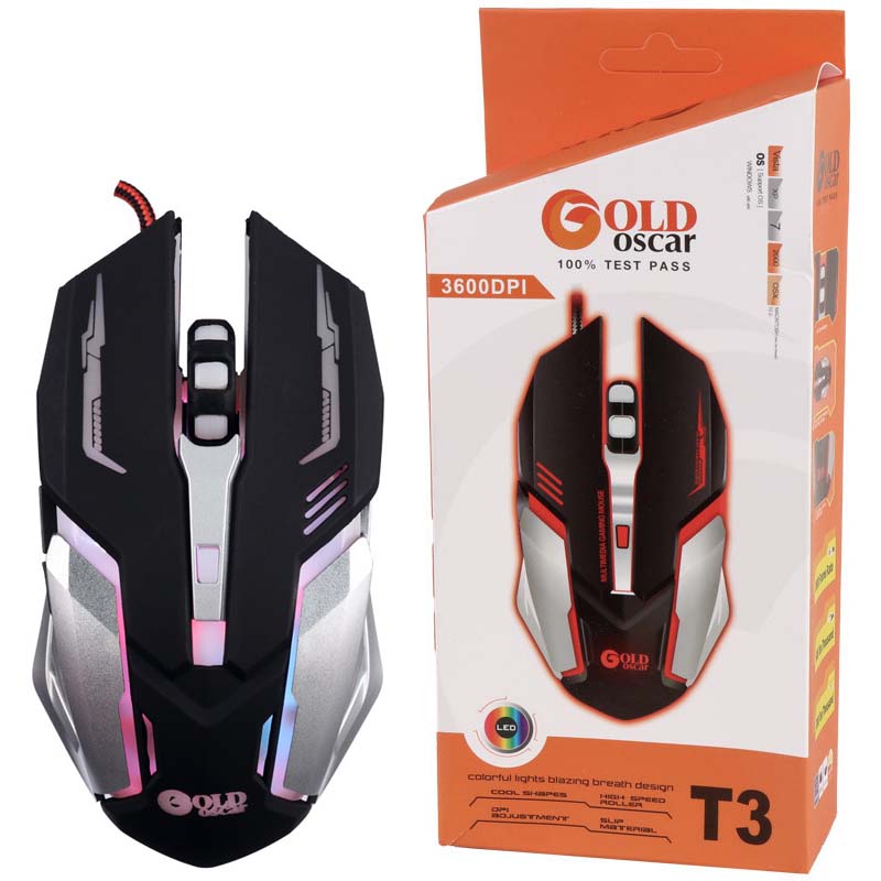 ماوس گیمینگ اسکار گلد Oscar Gold T3