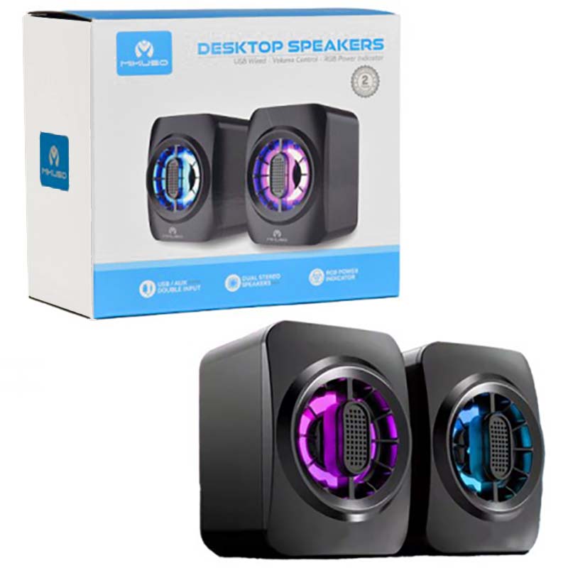 اسپیکر 2 تکه RGB دار میکاسو Mikuso SPK-054