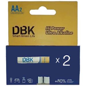 باتری قلمی Hi Power Ultra Alkaline دی بی کی DBK بسته 2 عددی