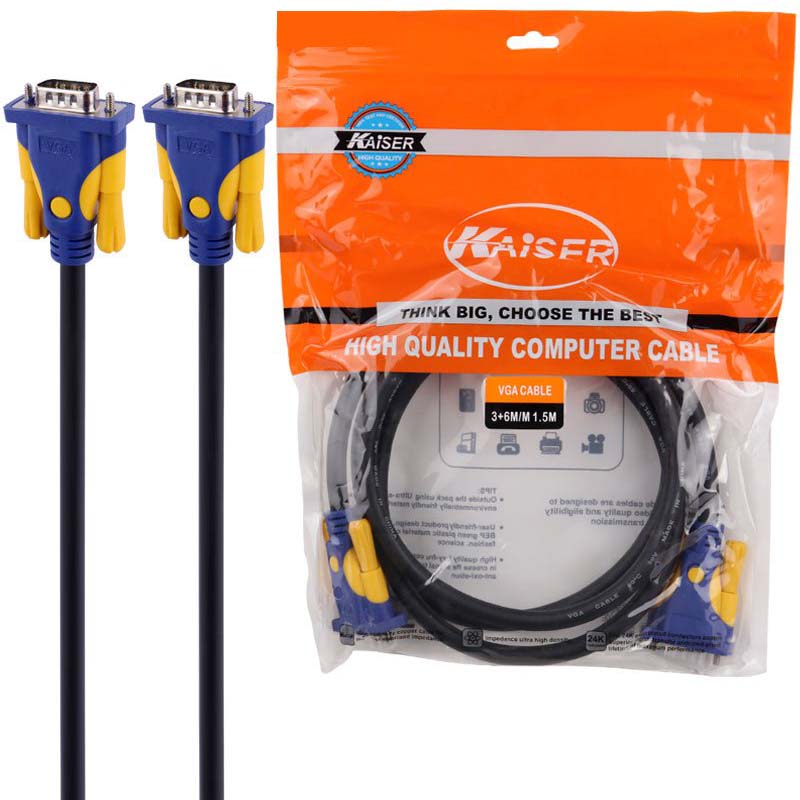 کابل 1.5 متری VGA کایزر 3+6 KAISER