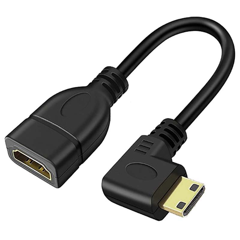 کابل تبدیل 90 درجه تخت Mini HDMI TO HDMI