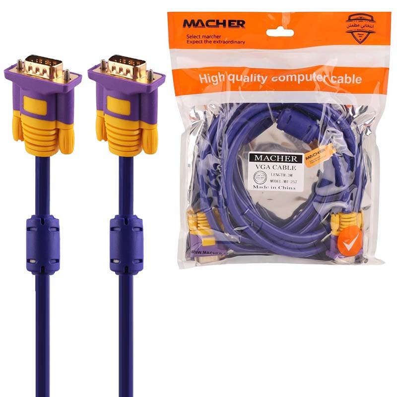کابل 3 متری VGA 3+9 مچر Macher MR-257