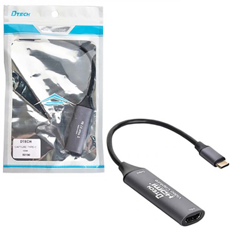 کارت کپچر کابلی HDMI Type-C دی تک D-TECH