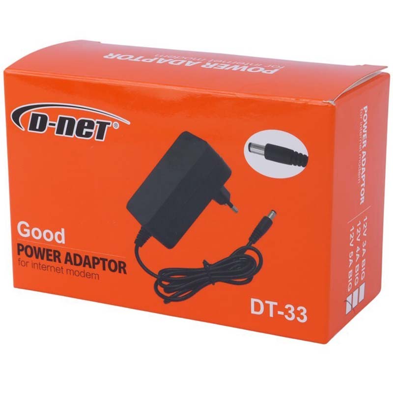 آداپتور 12 ولت 5 آمپر دی نت D-NET DT-33
