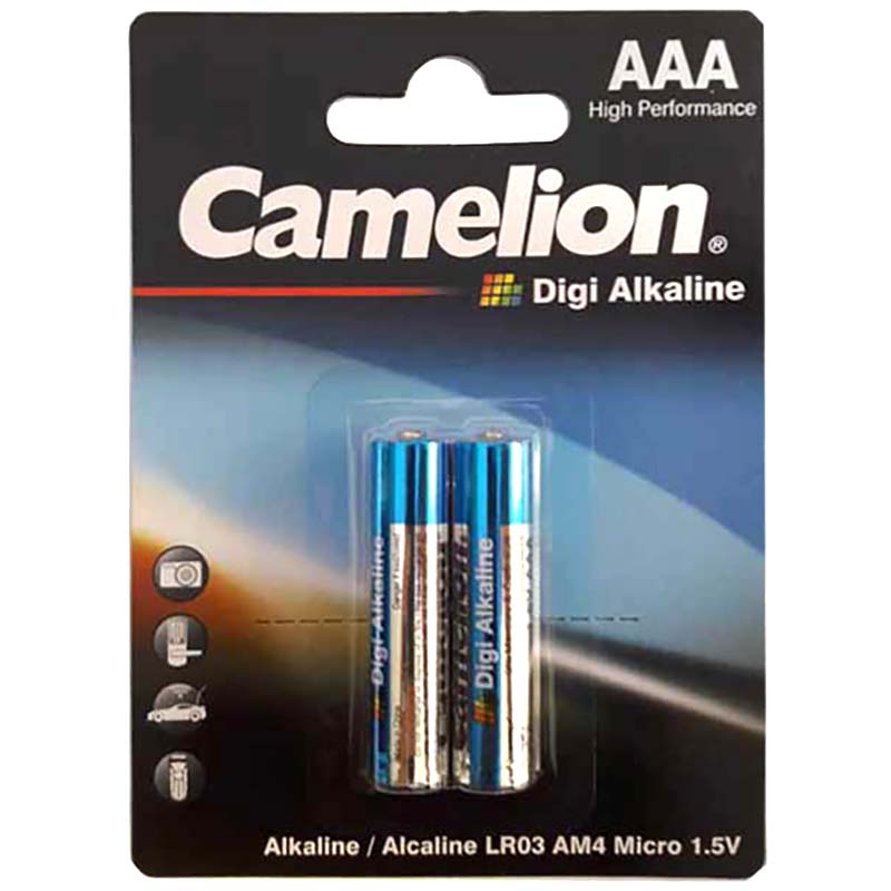 باتری نیم قلمی کملیون Camelion Digi Alkaline بسته 2 عددی
