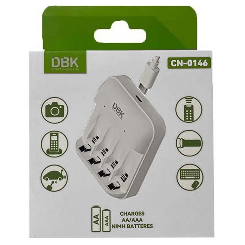 شارژر باتری 4 عددی دی بی کی DBK CN-0146 Type-c