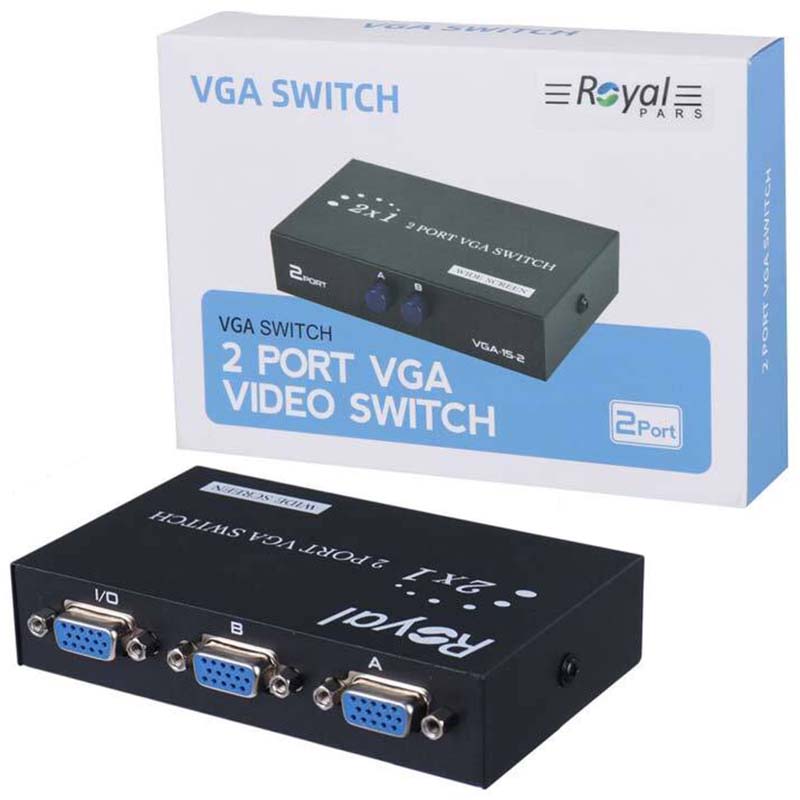 سوییچ 2 پورت VGA رویال Royal