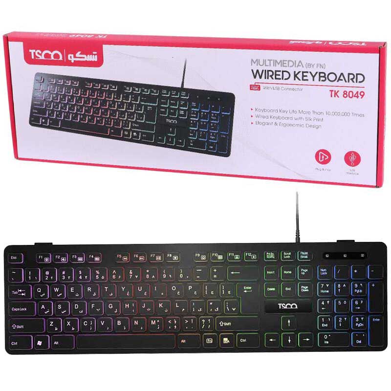 کیبورد گیمینگ تسکو TSCO TK 8049