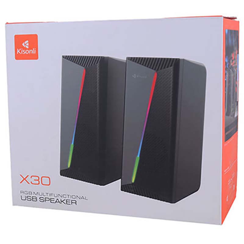 اسپیکر 2 تکه RGB دار کیسونلی Kisonli X30