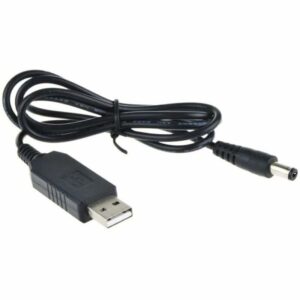 کابل تبدیل 1 متری USB نری به DC 12 ولت