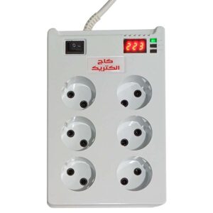 محافظ برق صوتی و تصویری 6 خانه دیجیتال 1.8 متری کاج الکتریک