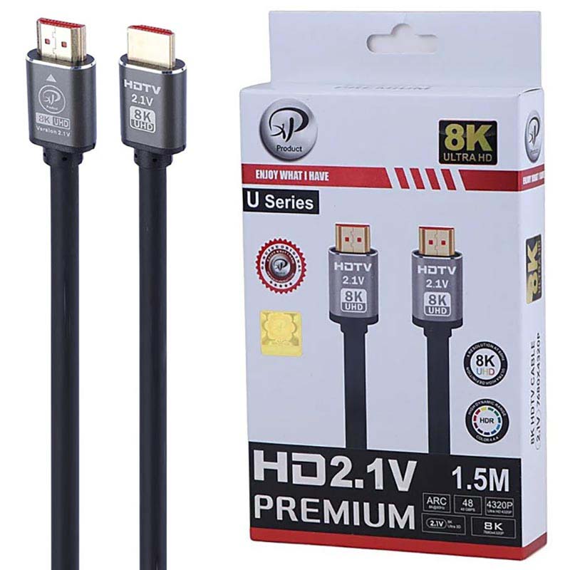 کابل 1.5 متری HDMI 8K ایکس پی XP پک کارتنی