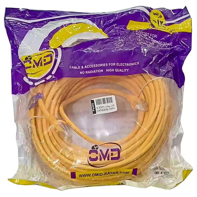 کابل شبکه 30 متری CAT6 او ام دی OMD K839