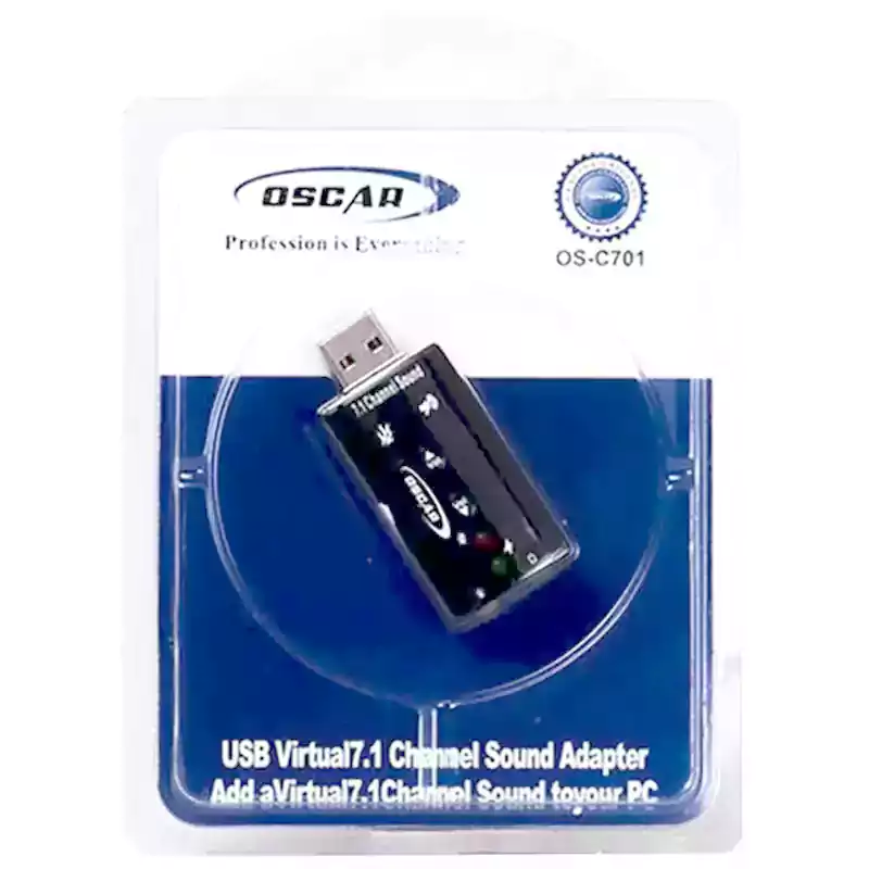 کارت صدا اکسترنال ولوم دار USB اسکار OSCAR OS-C701