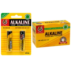 باتری قلمی آلکالاین Alkaline تایگون TIGON بسته 2 عددی