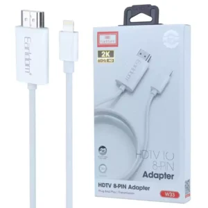 کابل تبدیل 2 متری Lightning TO HDMI ارلدام Earldom ET-W33