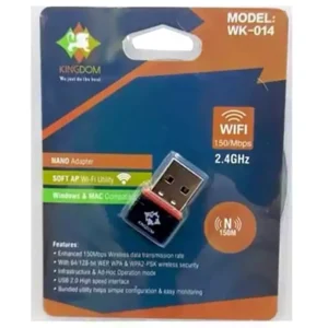 کارت شبکه USB بی سیم بدون آنتن کینگدام Kingdom WK-014