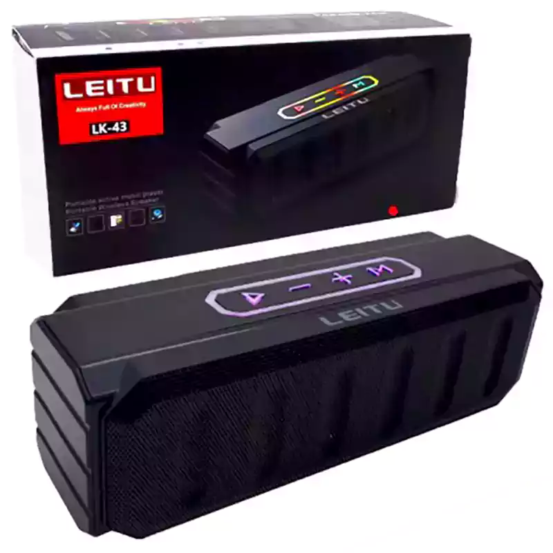 اسپیکر شارژی و بلوتوثی RGB دار لیتو Leitu LK-43