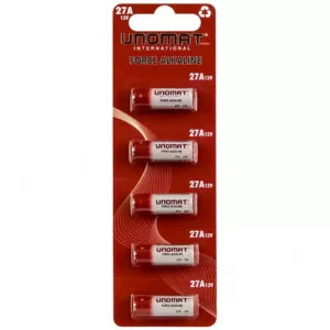 باتری ریموتی آلکالاین 27A یونومات UNOMAT Alkaline یک عددی