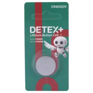 باتری سکه ای CR2032 دیتکس پلاس +DETEX کارتی