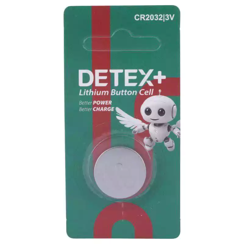 باتری سکه ای CR2032 دیتکس پلاس +DETEX کارتی