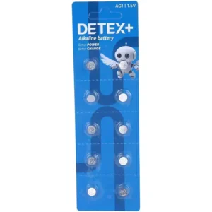 باتری سکه ای آلکالاین دیتکس پلاس DETEX+ Alkaline AG1 یک عددی