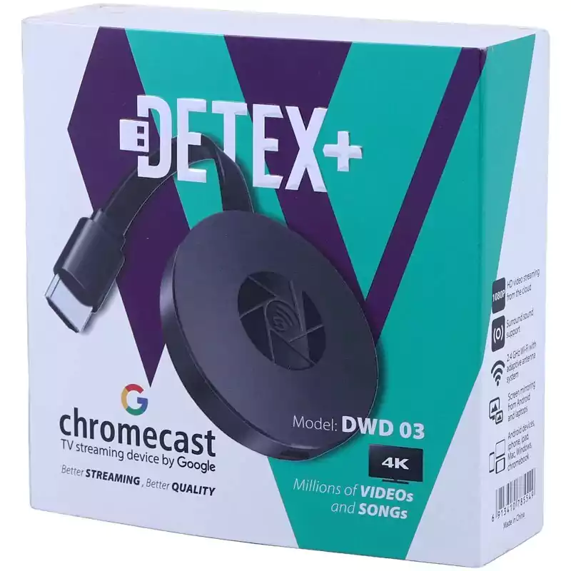 دانگل MHL HDMI کروم کست Chromecast دیتکس پلاس DETEX+ DWD 03