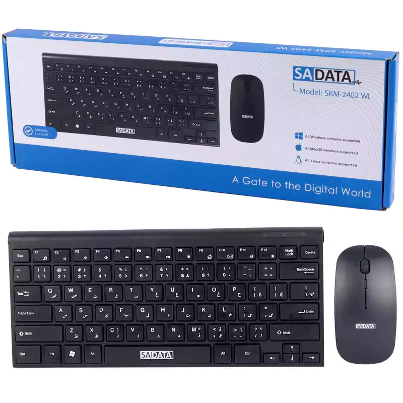 کیبورد و ماوس بی سیم سادیتا SADATA SKM-2402 WL